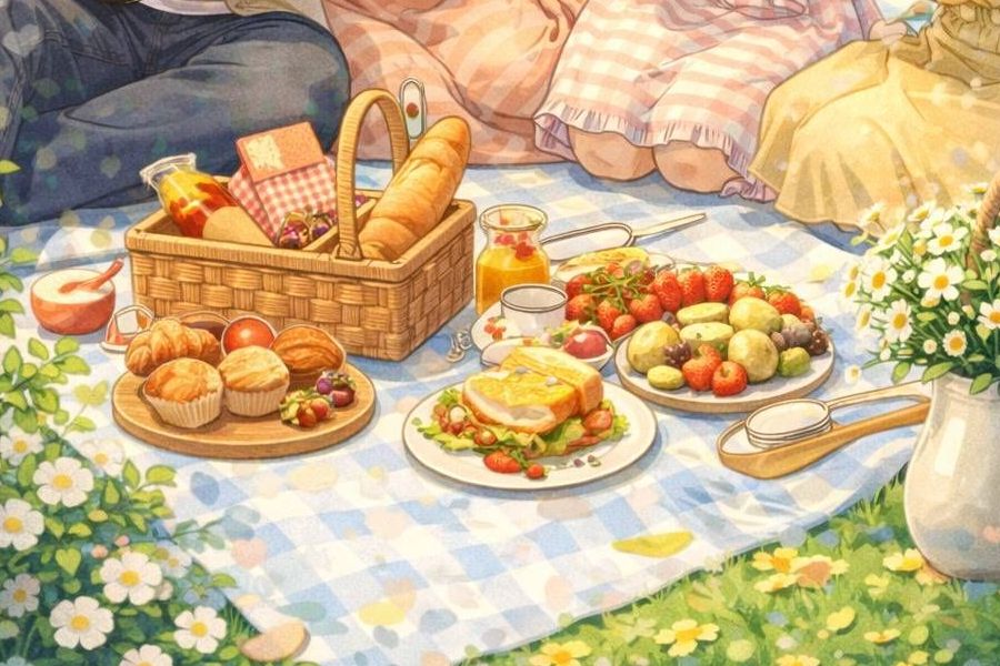 青青大草原野餐