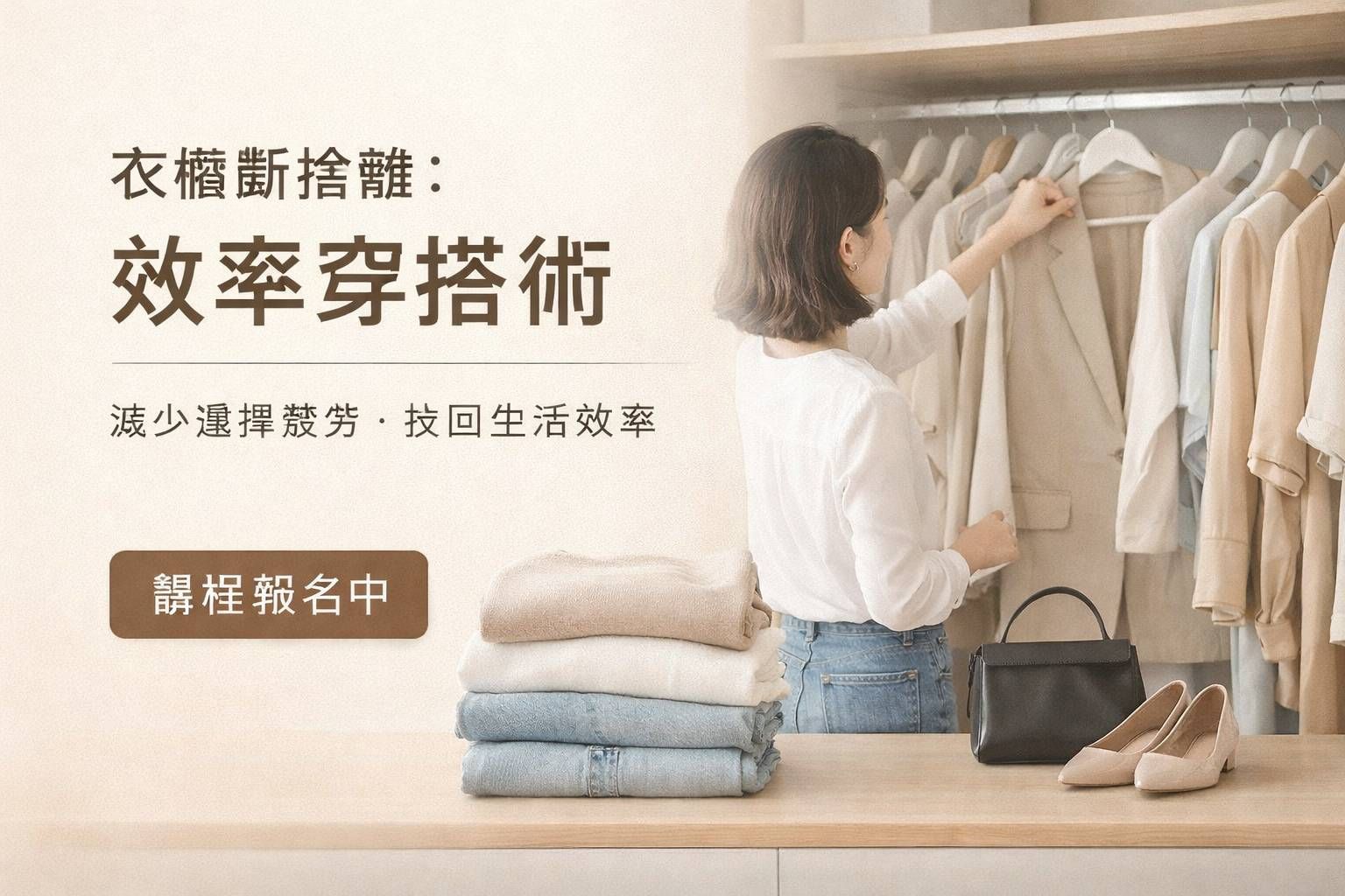 衣櫥段捨離效率穿搭術