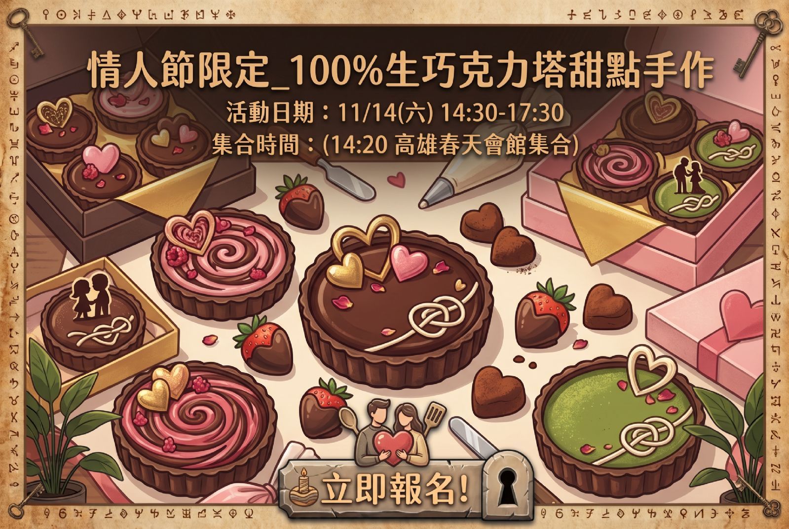 情人節限定_生巧克力塔甜點手作