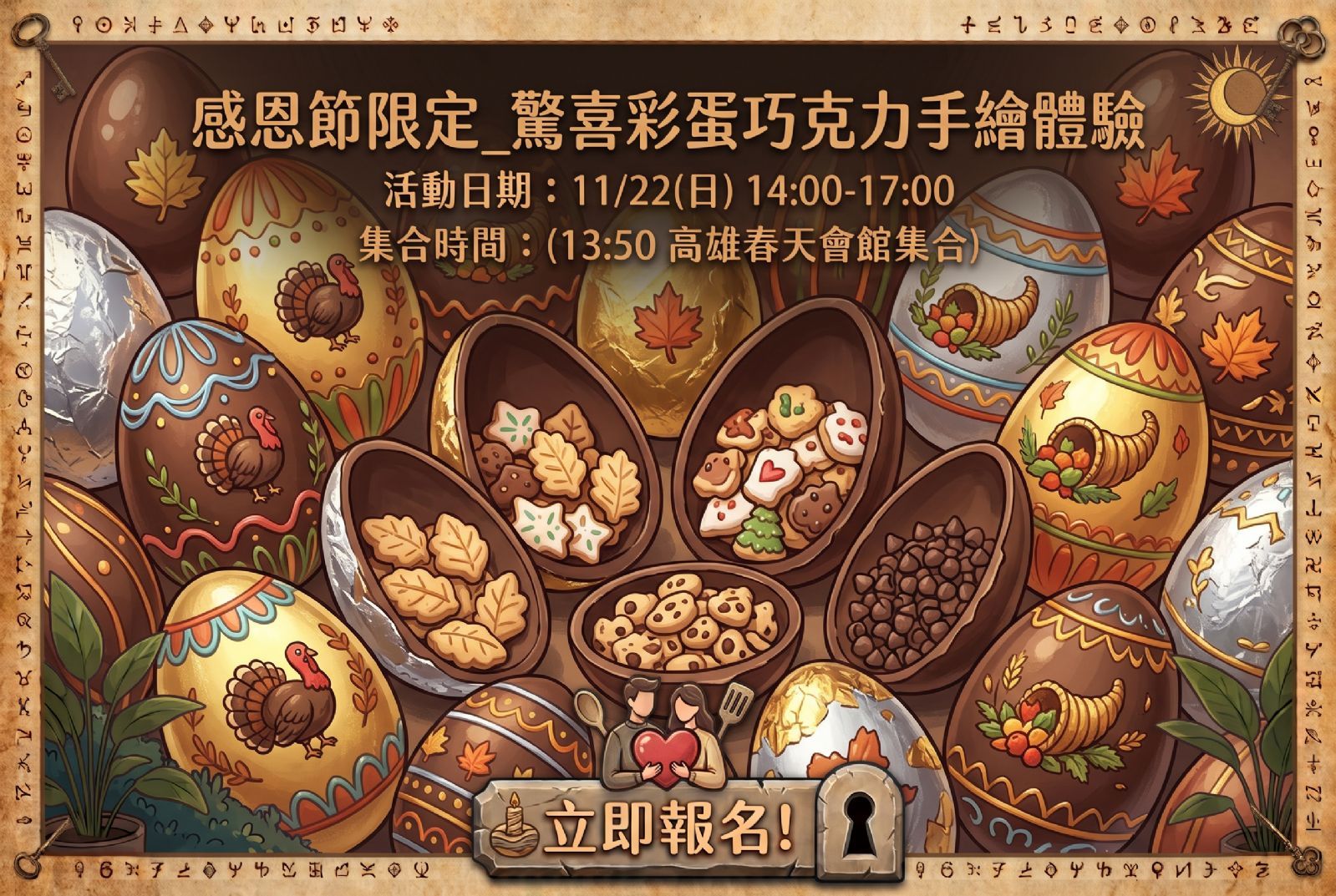 感恩節限定_驚喜彩蛋巧克力手繪