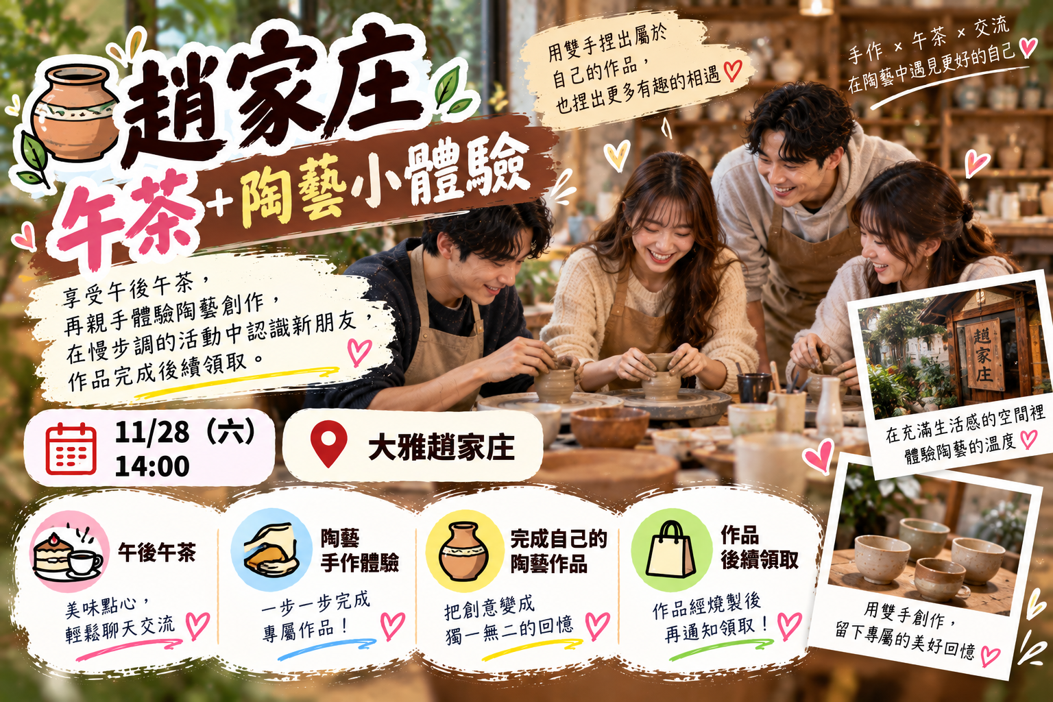 🏺趙家庄｜午茶＋陶藝小體驗