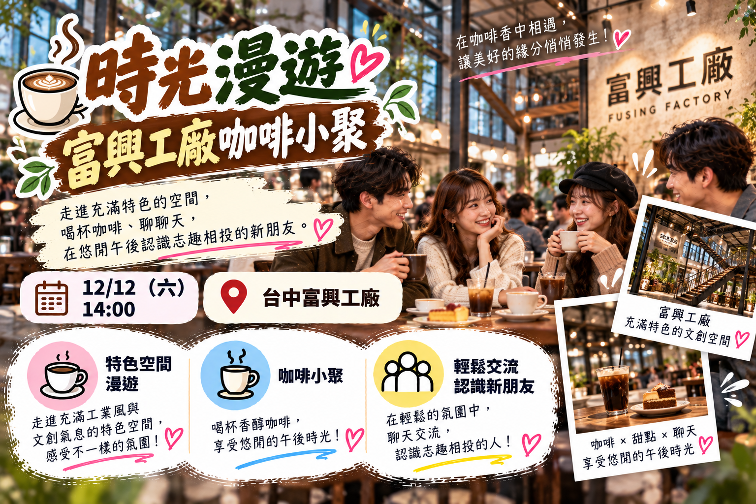 ☕時光漫遊｜富興工廠咖啡小聚