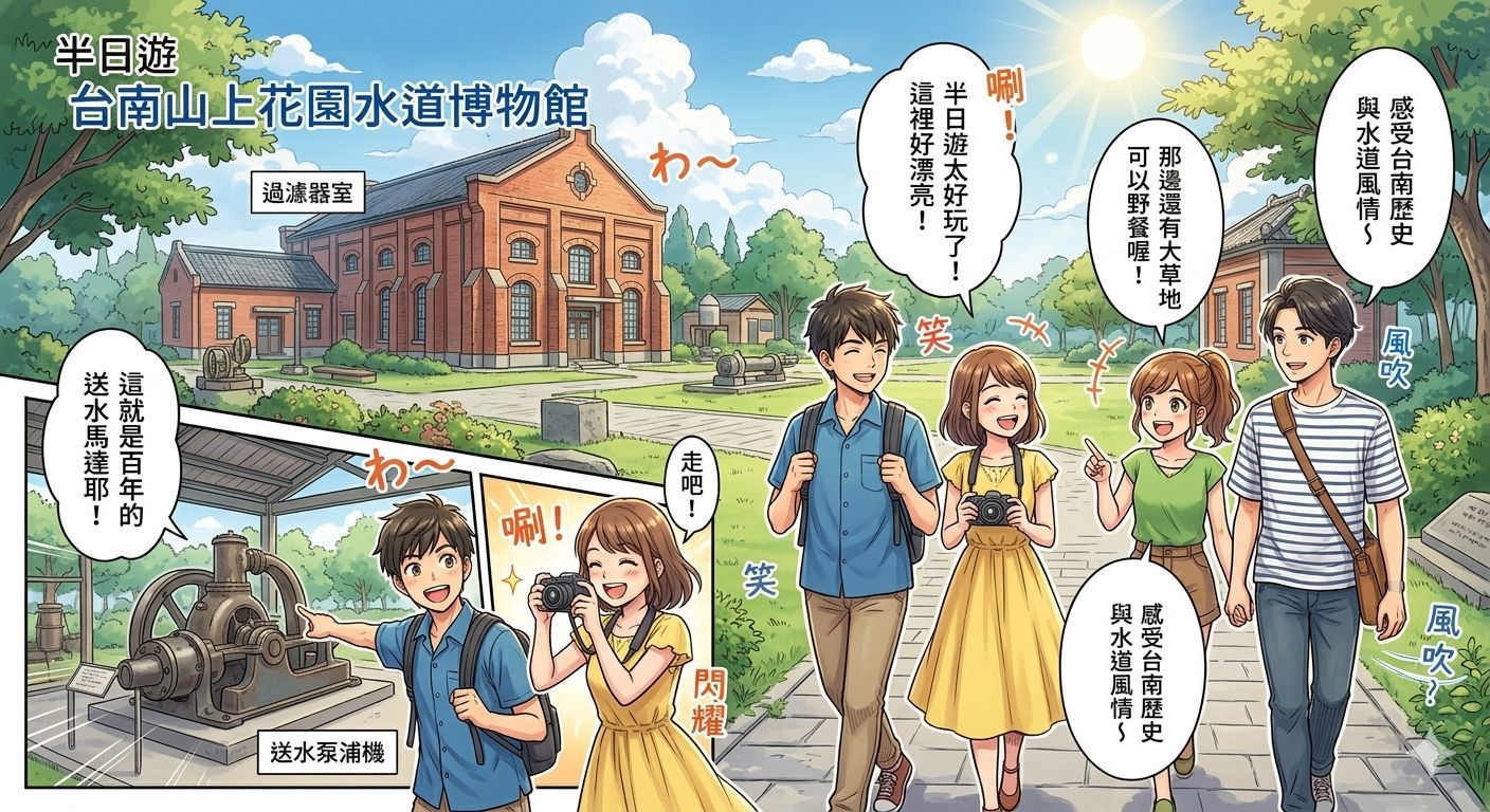 百年森與水之美的水道博物館輕旅