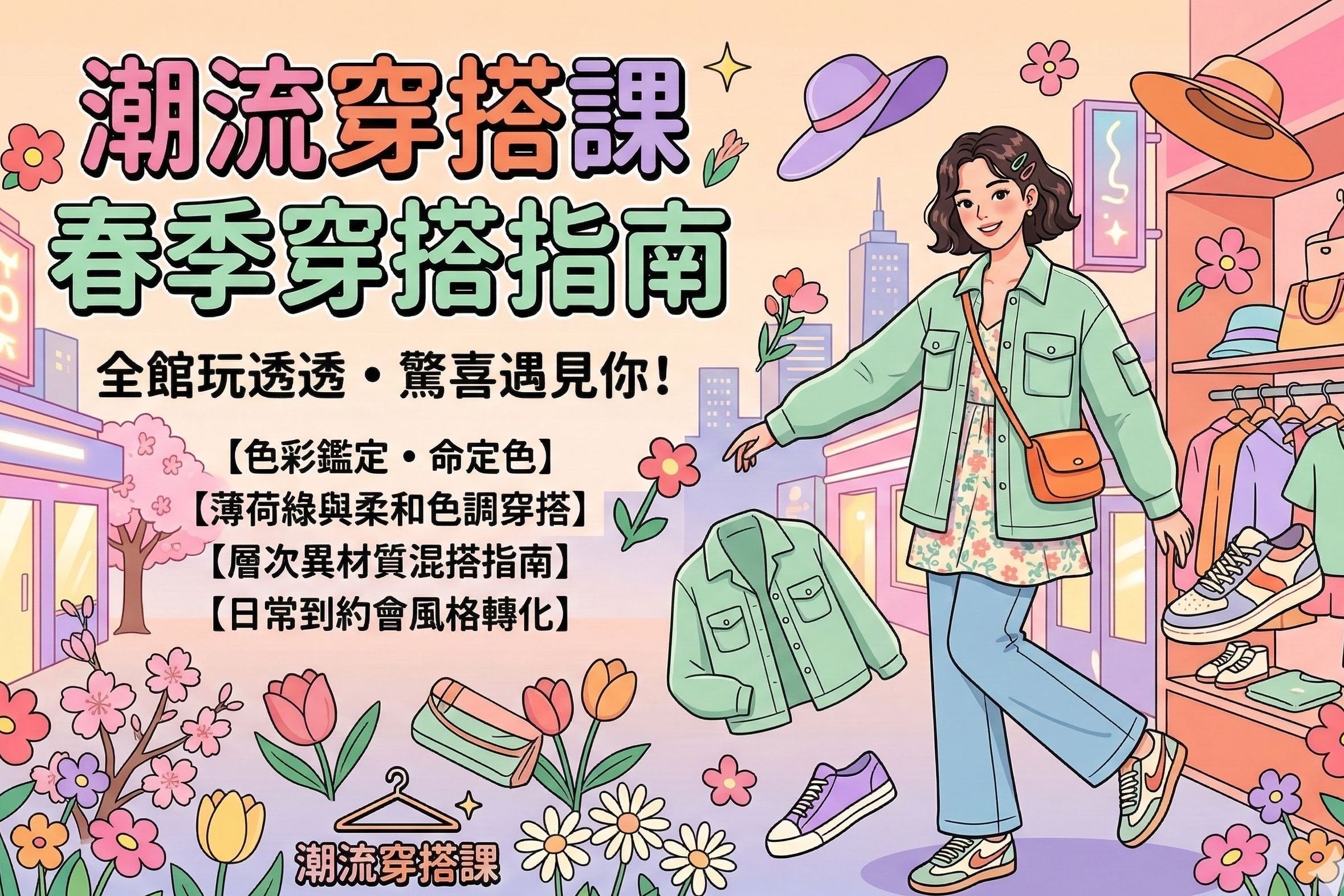 潮流穿搭課春季穿搭指南
