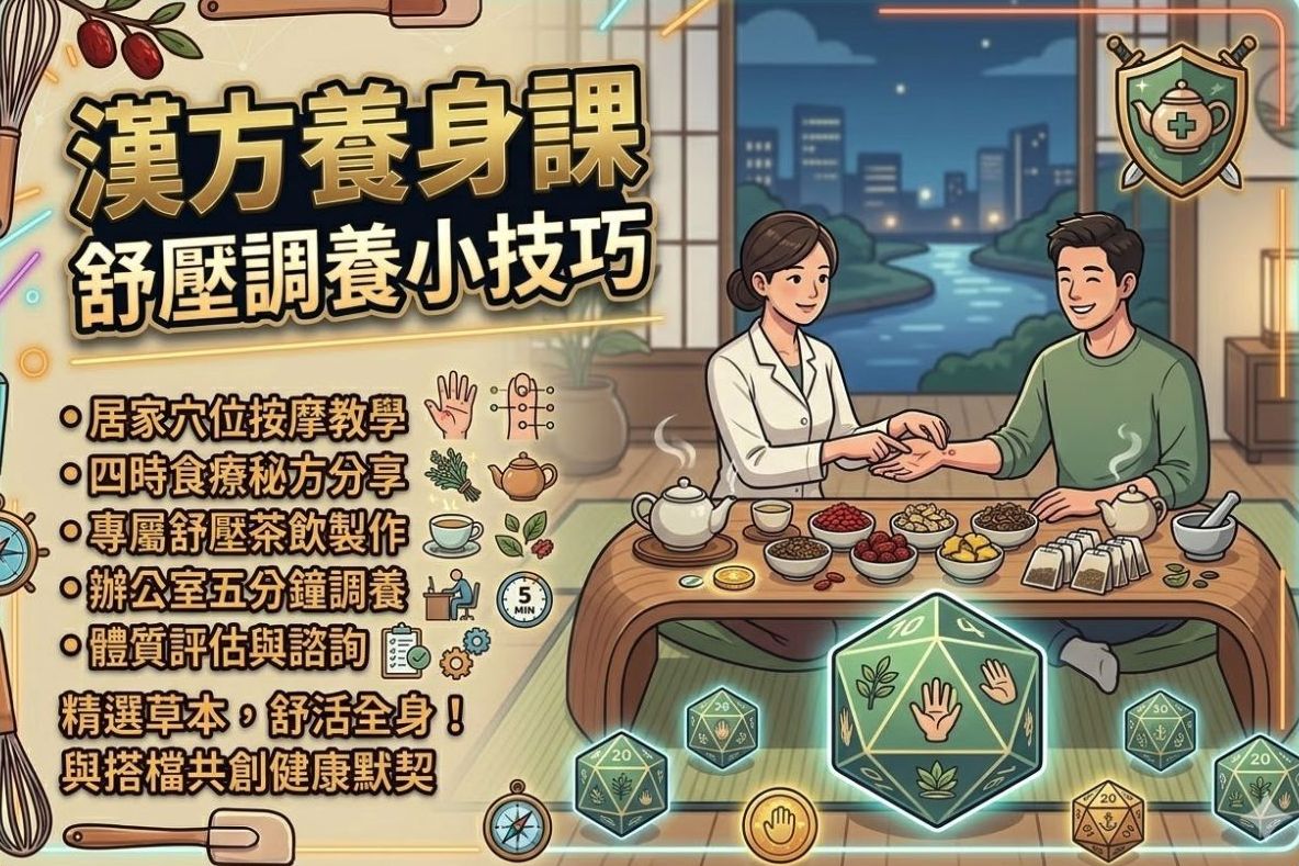 漢方養身課舒壓調養小技巧
